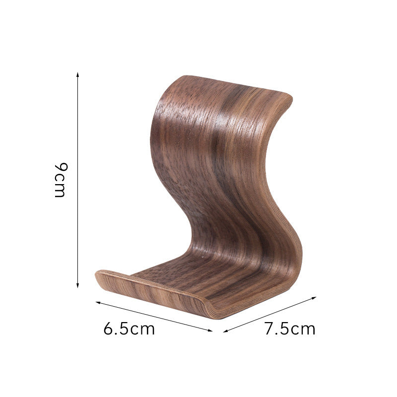 Simple Desktop Mobile Phone Stand Portable Wooden Lazy Bracket Holder