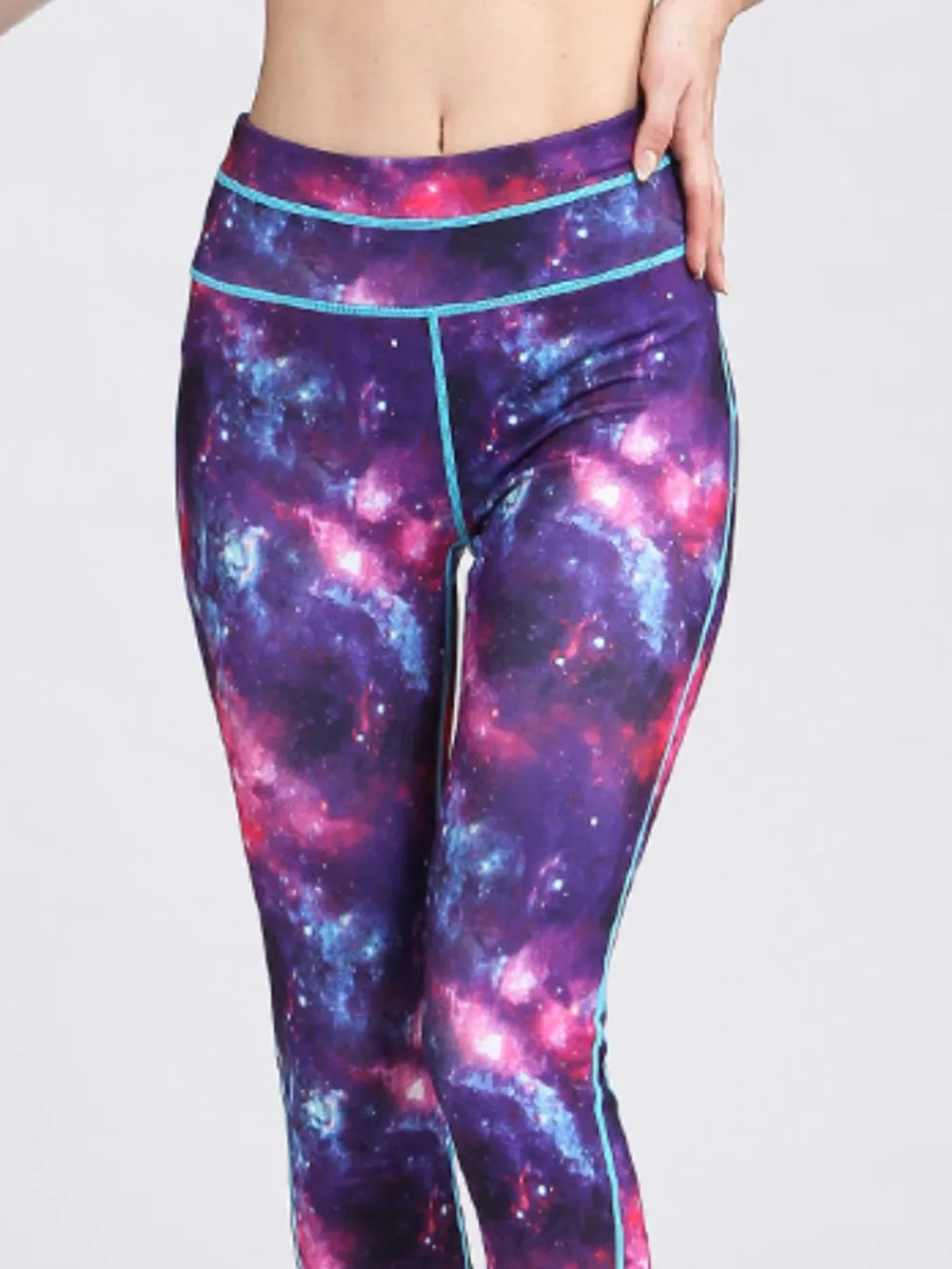 Printed Active High-Rise Waist Leggings