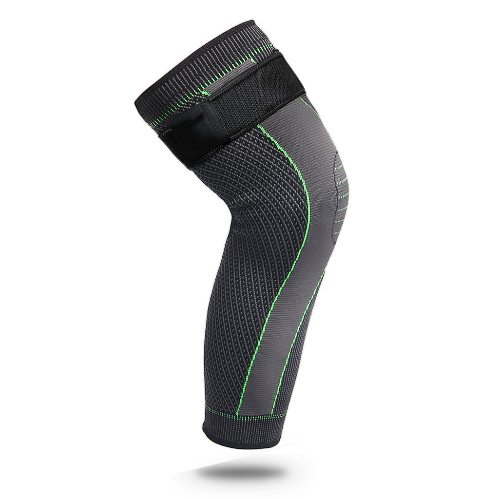 Knitted Strap Compression Exercise Extended Knee Protector