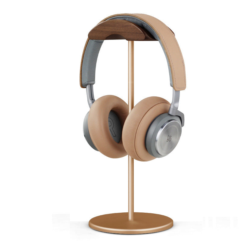 Headphone Stand Holder AirPods Max Headphone Rack Aluminium Hook Solid Wood Headphone Organiser