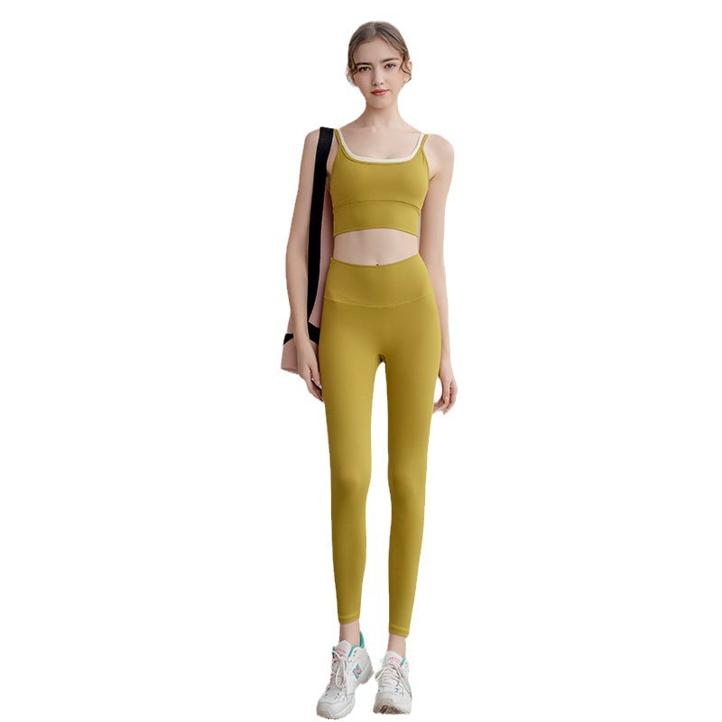 Yoga Pants & Bra 2-piece Matching Set/Pants/Bra