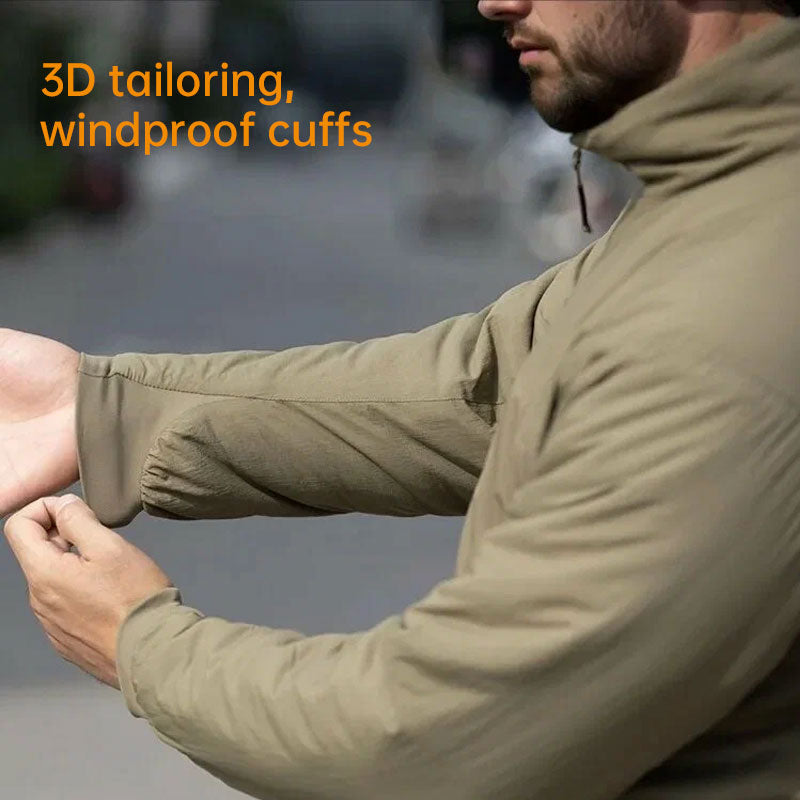 Lightweight Water-Resistant Padded Hooded Tech Jacket for Outdoors, Hiking & Daily Wear