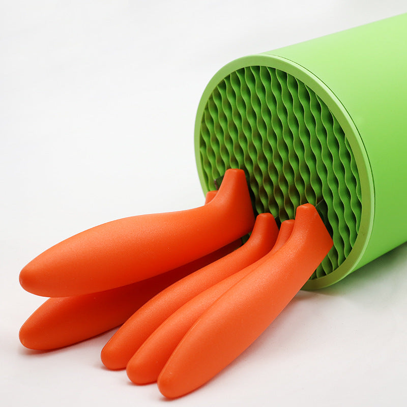 Multifunctional Round Plastic Resin Knife Holder