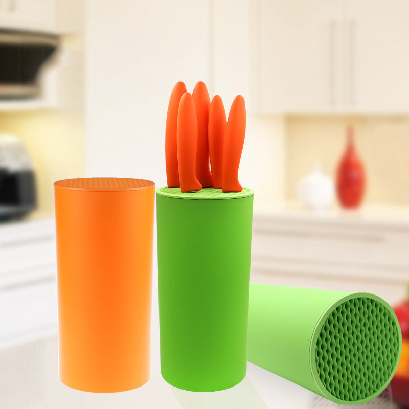 Multifunctional Round Plastic Resin Knife Holder