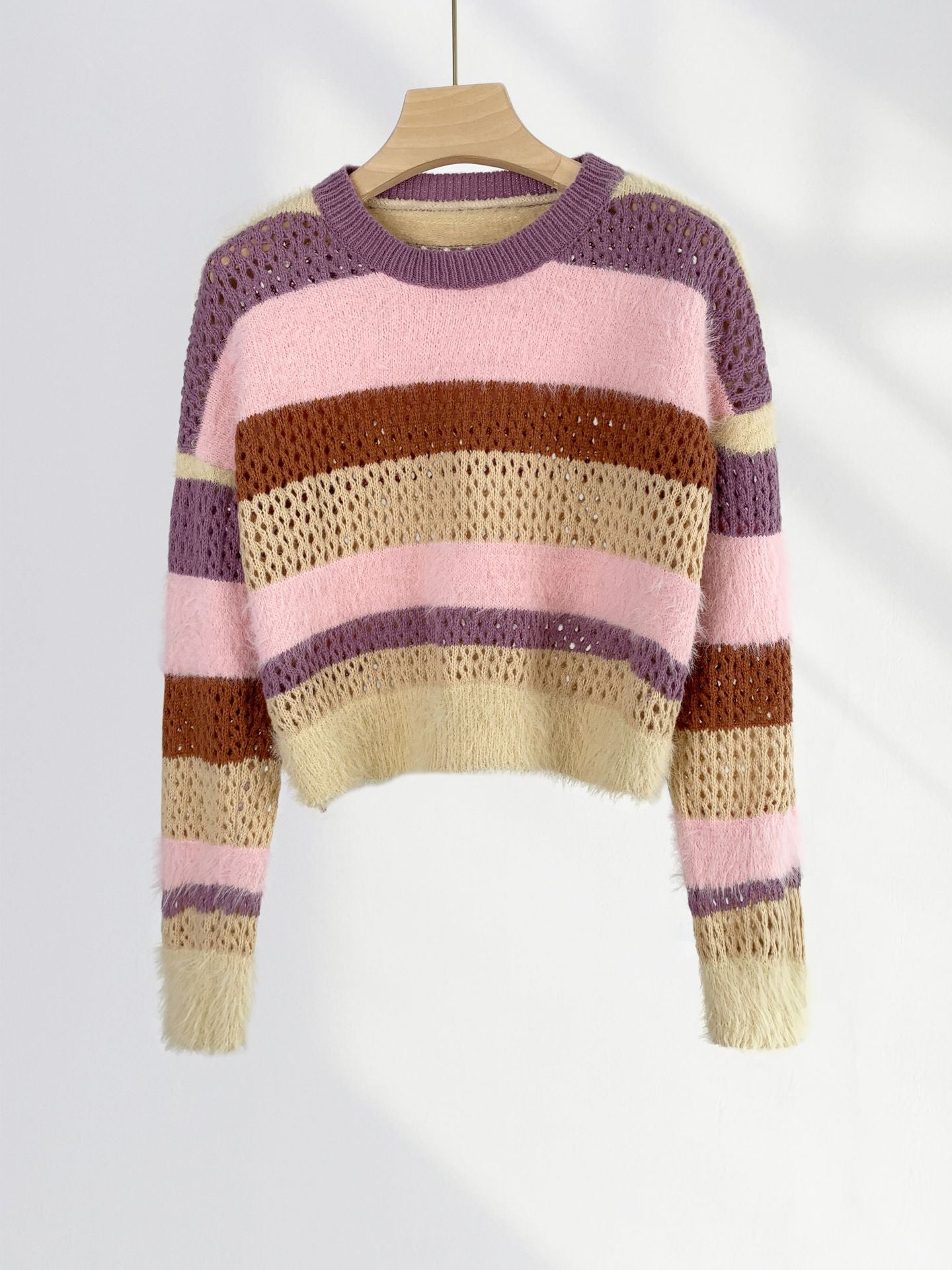 Colourful striped sweater
