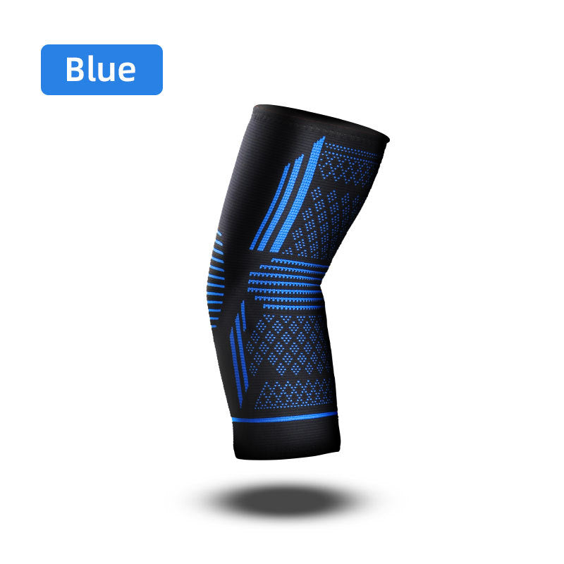 Sports elbow knitted protection with four-way elastic stretch