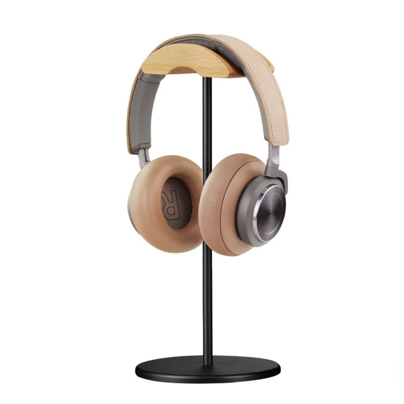 Headphone Stand Holder AirPods Max Headphone Rack Aluminium Hook Solid Wood Headphone Organiser