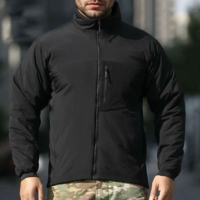 Lightweight Water-Resistant Padded Hooded Tech Jacket for Outdoors, Hiking & Daily Wear