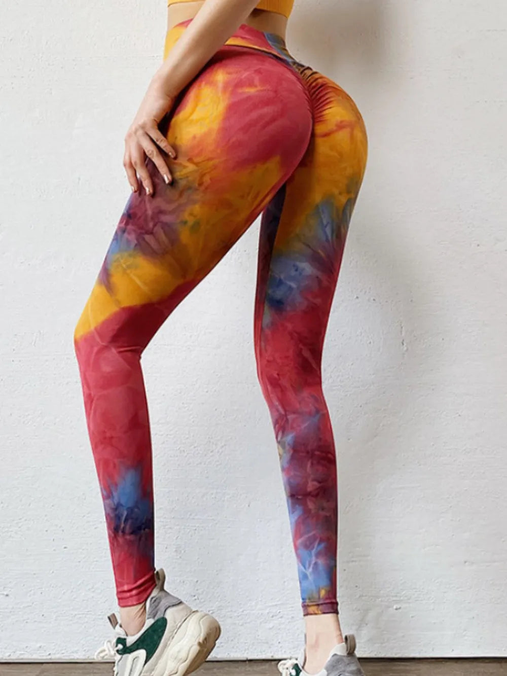 Tie-Dye High-Rise Waist Active Leggings