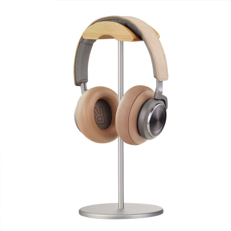 Headphone Stand Holder AirPods Max Headphone Rack Aluminium Hook Solid Wood Headphone Organiser