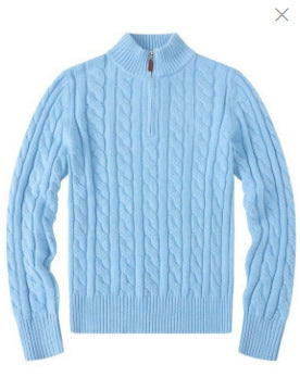 Cable-knit 1/4 Zip Jumper