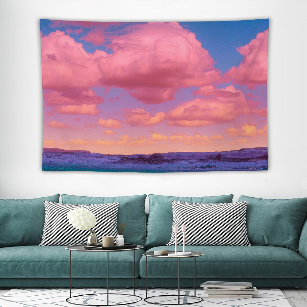 Pink Cloud 80's Retro Dream Wall Tapestry