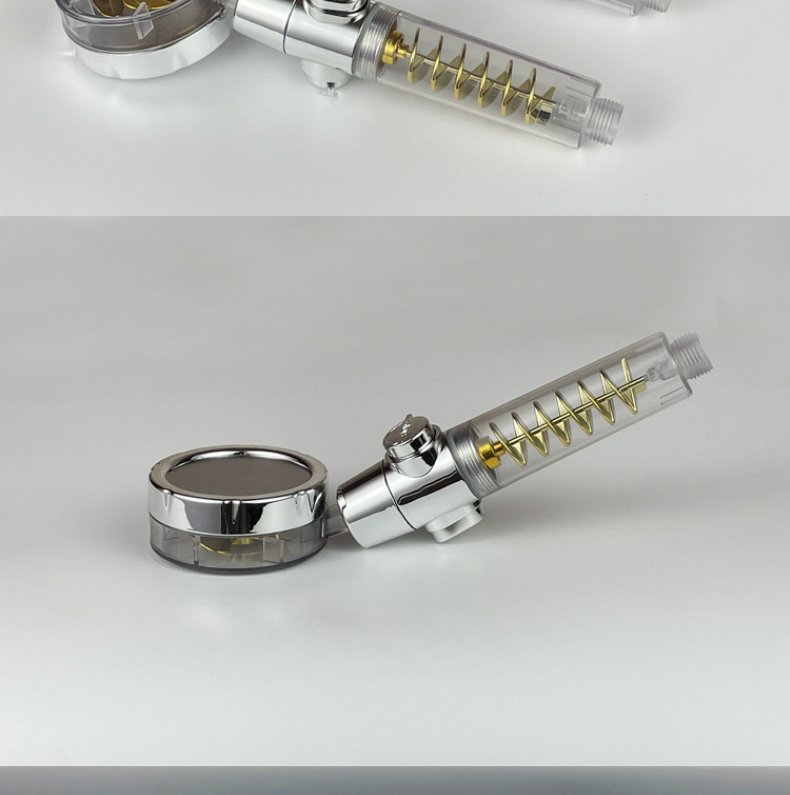 Twin-turbo Pressurised Propeller Multifunctional Fan Shower Shower Head