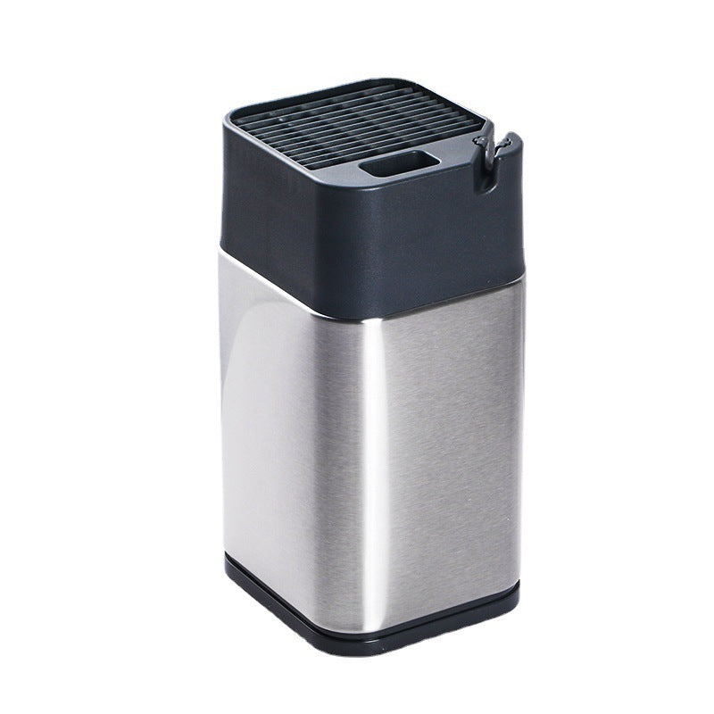 Multifunctional Stainless Steel Knife Block & Sharpener