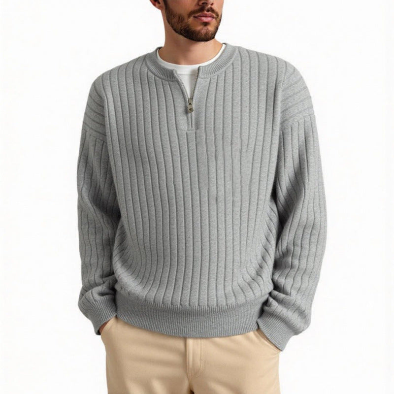Loose-fit Knitted 1/4 Zip