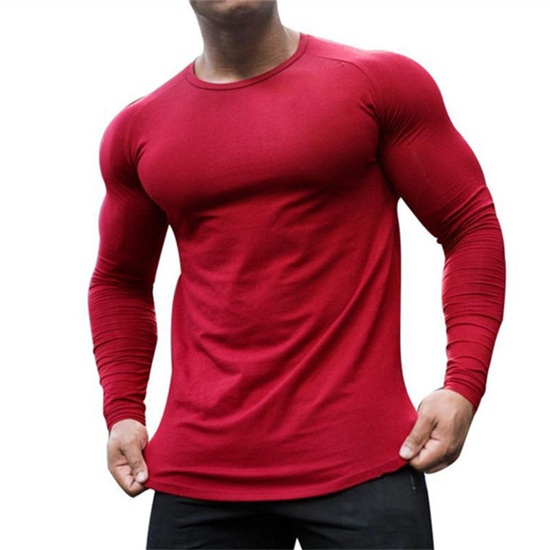 Loose And Quick-Drying Men's Training Long Sleeve T-Shirt